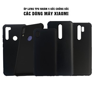 Ốp lưng cho Redmi Note 9S-Note 8 Pro-Note 8-7/Redmi 7-7A-8-8A/Mi-9-Mi 9 Lite-Mi A3-Mi 9 SE/PocoX2 - Đen 4 gốc chống sốc
