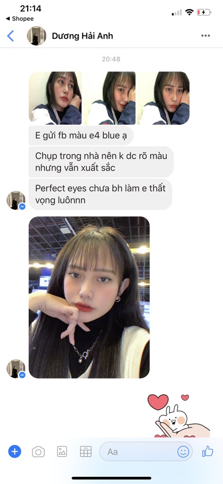 Lens ẢNH MẮT THẬT , Kính Áp Tròng E4 BLUE Có Độ Cận và Không Độ , DIA 14.0 XS ,Cho Mắt Nhạy Cảm Giá Sale