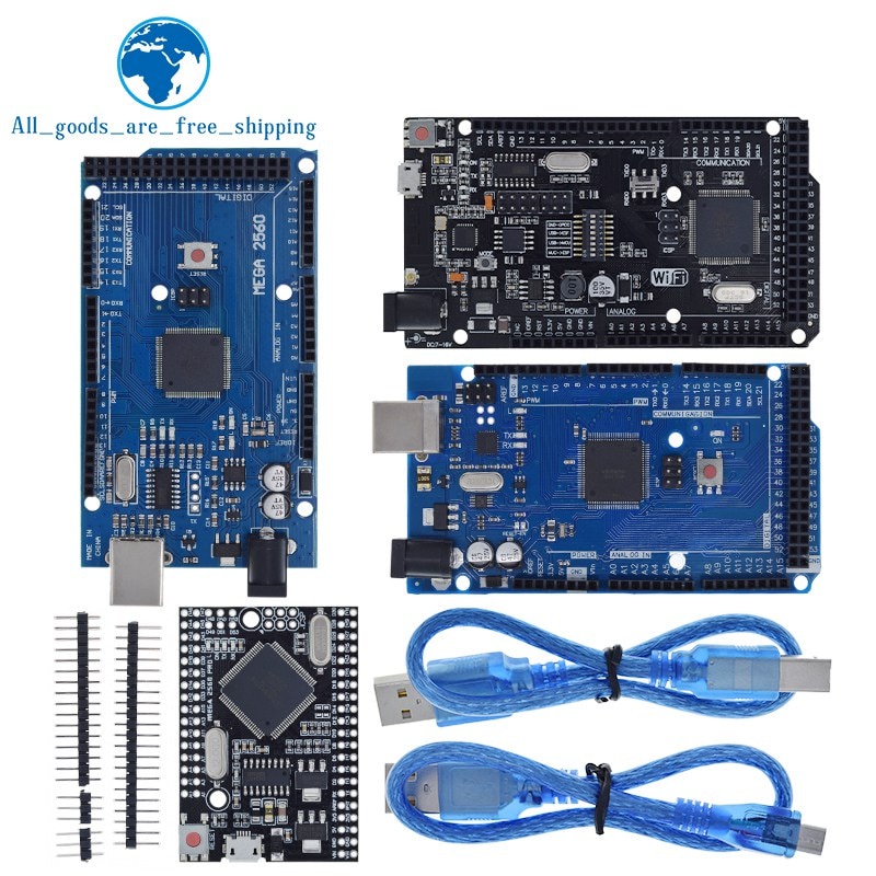 Bảng Mạch Phát Triển Mega2560 Atmega16U2 / Pro Mini Mega 2560 Mega + Wifi R3 Atmega2560 Ch340G Cho Arduino Uno R3 Esp8266