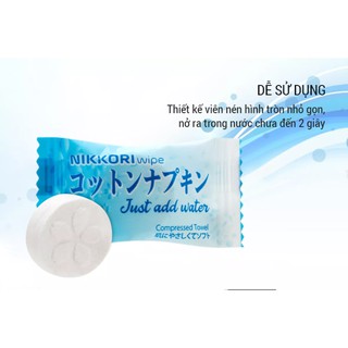 Khăn giấy nén Nikkori 100 Viên