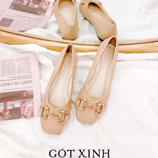 [Mã BMLT35 giảm đến 35K đơn 99K] Giày búp bê nữ GÓT XINH GX8 đế bệt da mờ