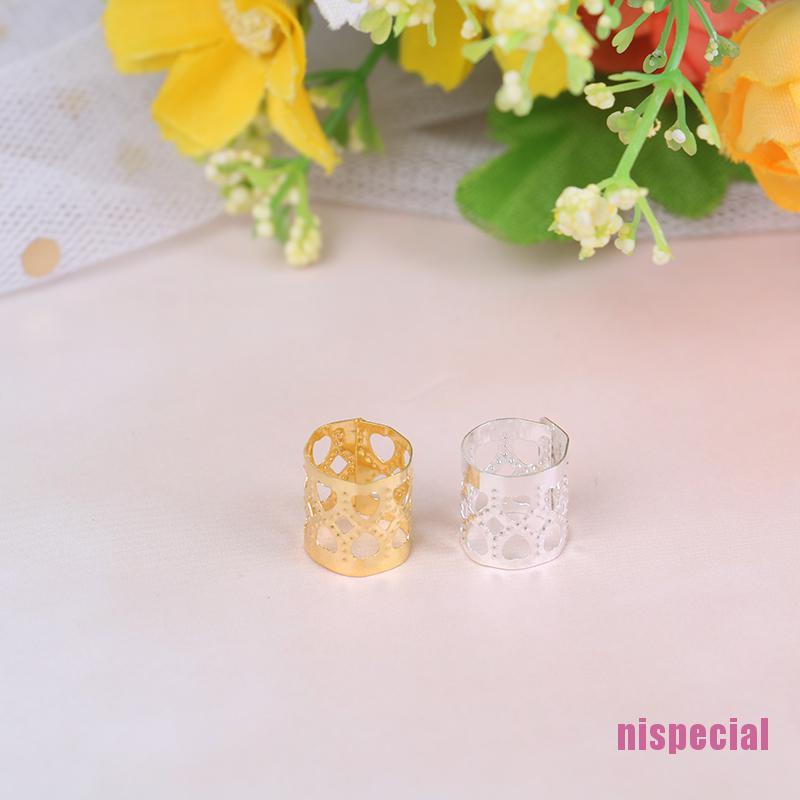 Bộ 20 Khuyên Xỏ Tóc Bằng Kim Loại Cá Tính