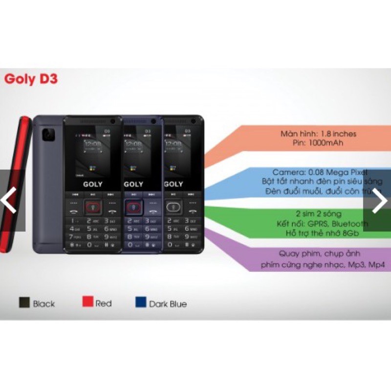 Điện thoại Goly D3 | BigBuy360 - bigbuy360.vn