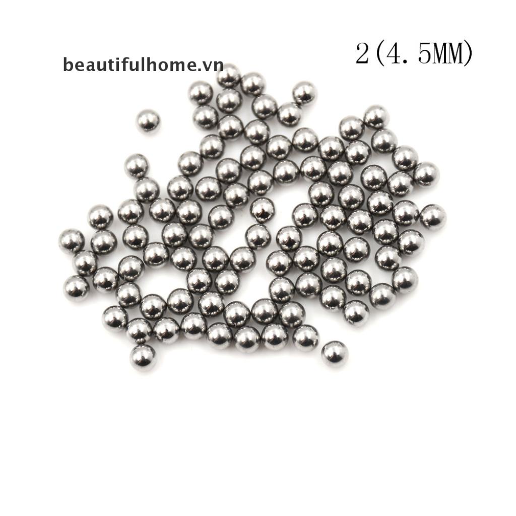 Set 100 Ổ Bi Xe Đạp 4 / 4.5 / 5 / 5.5mm Bằng Thép Màu Bạc