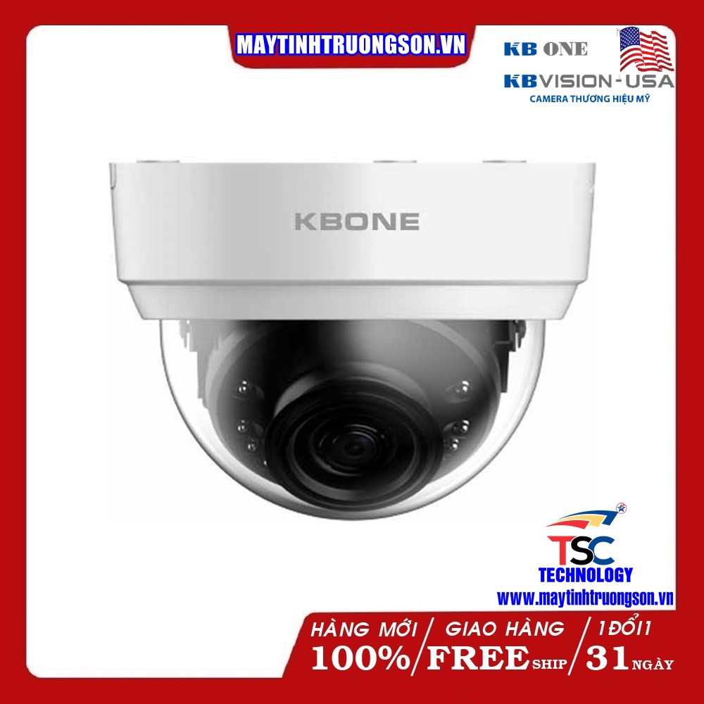Camera IP Wifi Dome 2.0MP KBONE KN-2002WN | Full HD 1080P