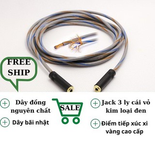 Dây Nối 3.5 2 Đầu, Dây Nối Dài 2 Đầu Jack 3.5, Chiều Dài 1m, 2m, 3m