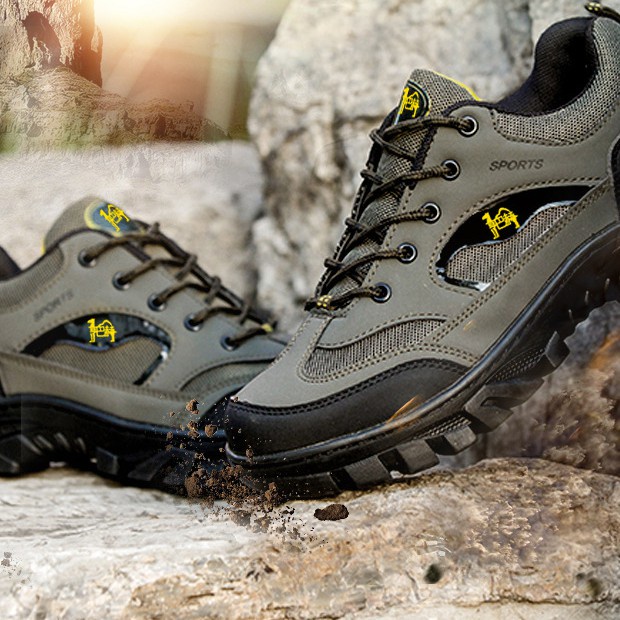 Giày thể thao nam leo núi màu xám đen phong cách trẻ trung năng động(S)