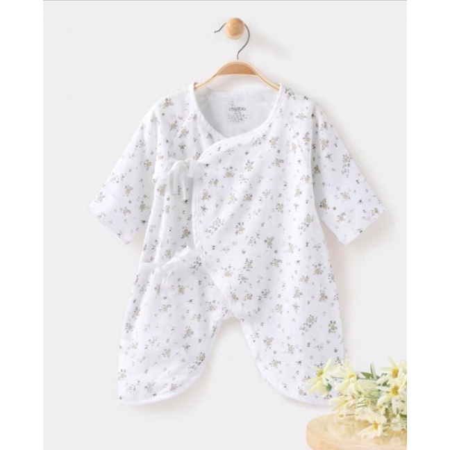 BỘ BODY SƠ SINH CỘT DÂY ORGANIC COTTON NHẬT BẢN
