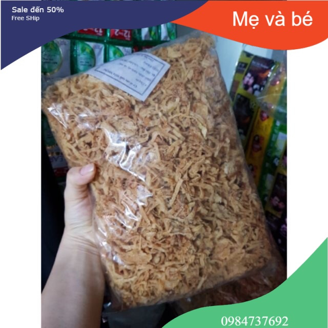 Nửa cân hành tím ta phi khô giòn thơm