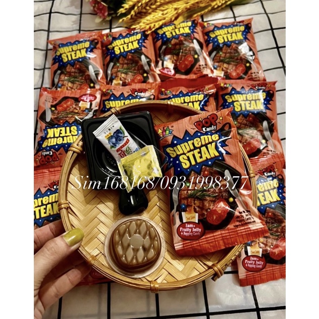 thạch nỗ chiên ốp La bò bí Tết (1cái)