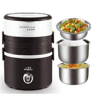 HỘP HÂM CƠM INOX 3 TẦNG CAO CẤP