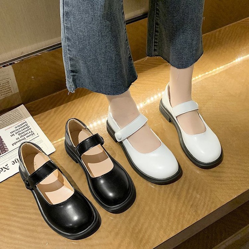 Giày Lolita Nữ Phong Cách Vintage Đơn Giản Chất Liệu Da Cao Cấp GIá Rẻ LLT13-ZOEE