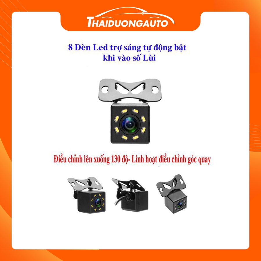 Camera Lùi Chống Nước 8 Led Vuông HL2141