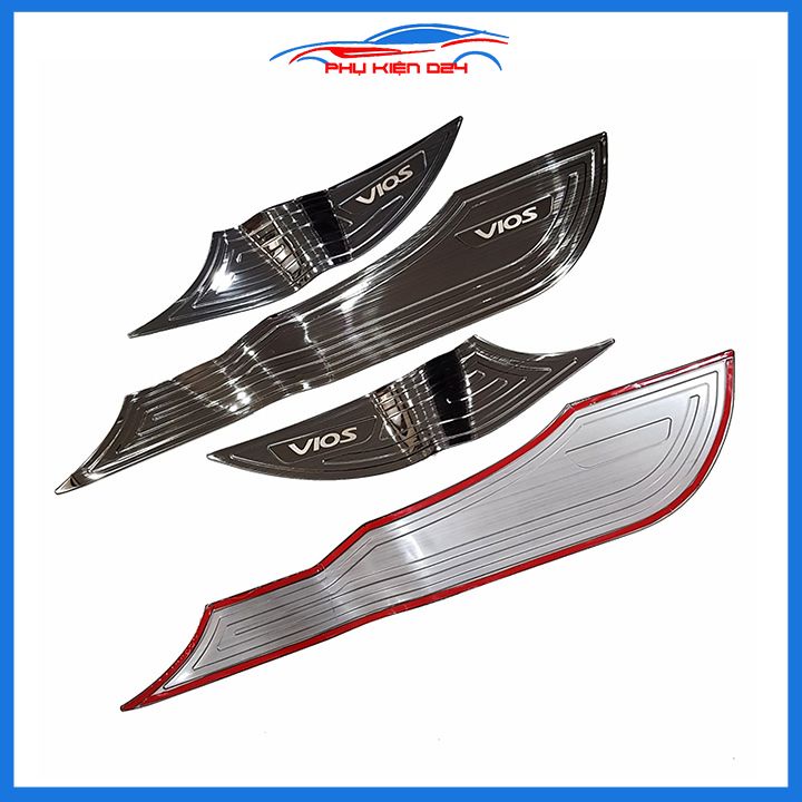 Bộ ốp tapli Vios 2019-2023 vân Titan chống xước va đập khi mở cửa và làm đẹp xe