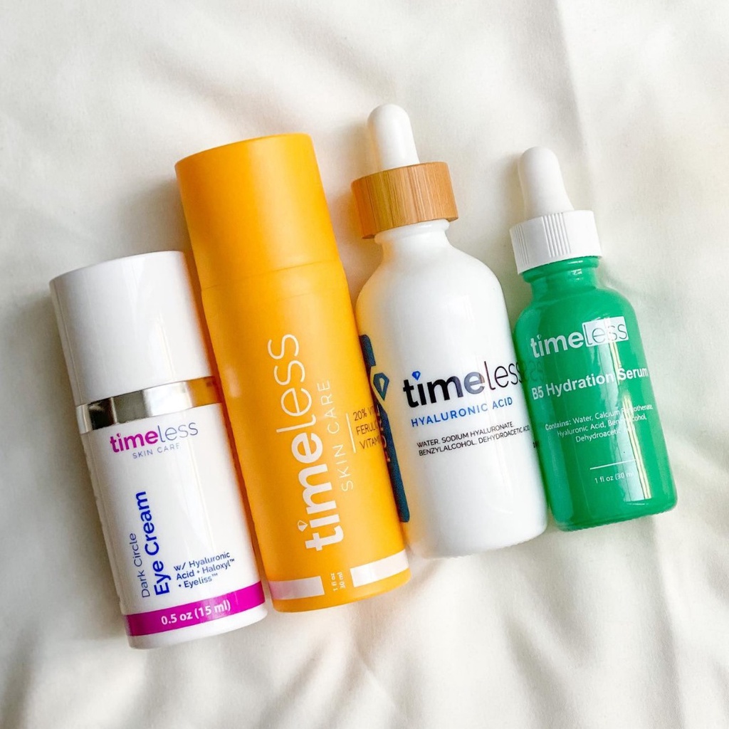 Serum Timeless Dưỡng Da Timeless Serum B5, Timeless Vitamin C, Timeless Cấp Ẩm HA Pure, Serum Timeless S6, Serum Q10 Mỹ