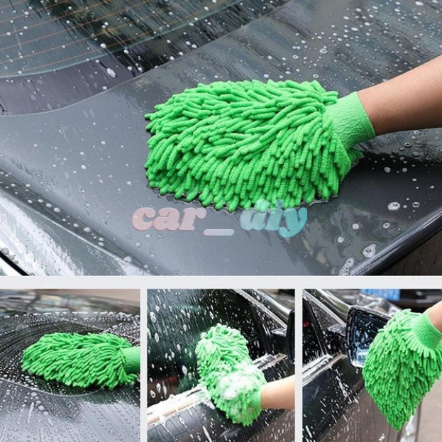 Găng Tay Rửa Xe Hơi / Xe Máy Bằng Sợi Nhỏ