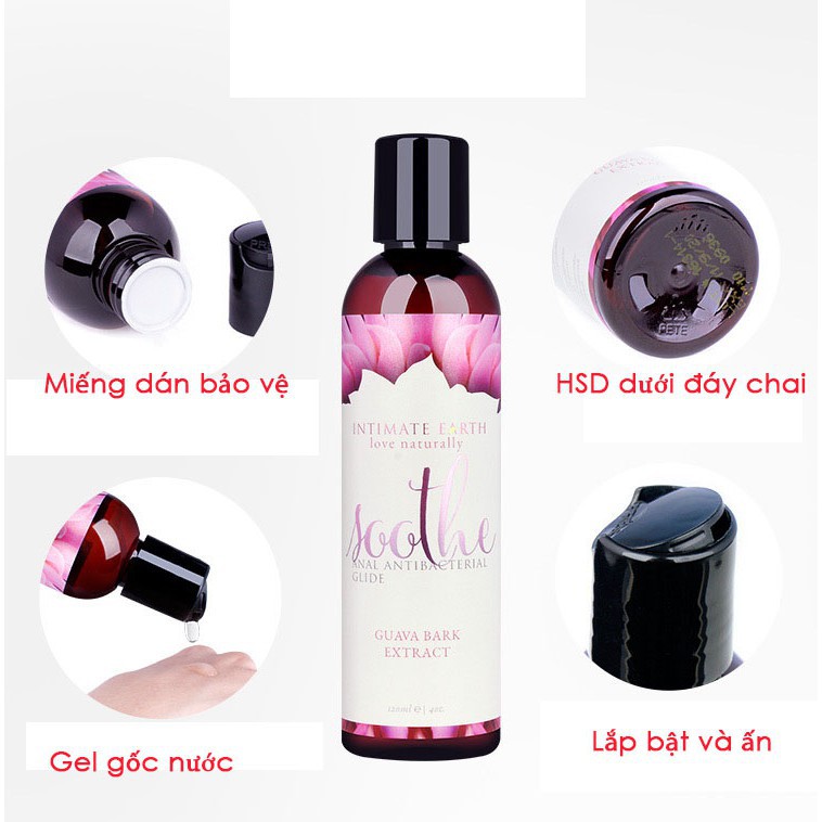 [chính hãng] Gel hậu môn siêu trơn diệt khuẩn Soothe anal antibacterial glide