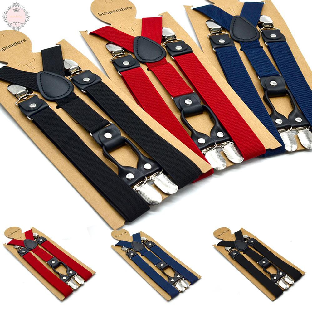 Dây đai quần chữ Y co giãn 4 kẹp 120cm nhiều màu tùy chọn