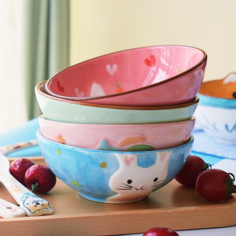 Bát sứ ăn dặm cho bé hình con vật ngộ nghĩnh