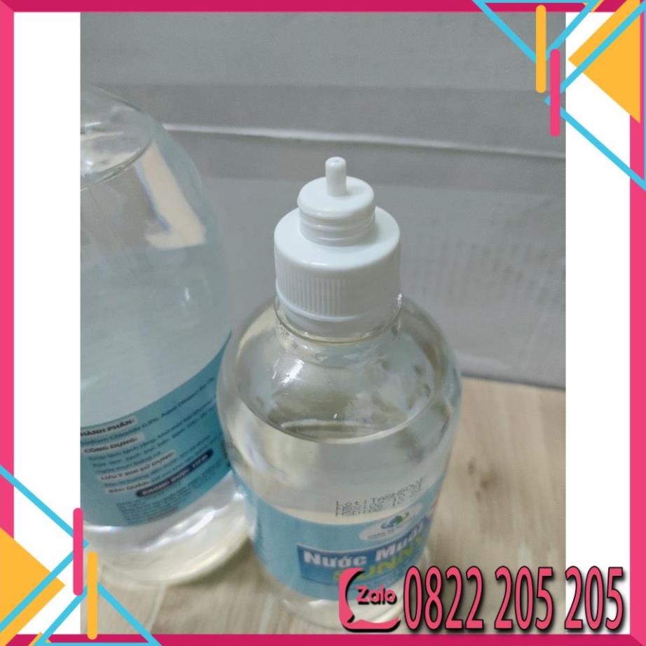 Nước muối sinh lý Sunny Natriclorid 0.9% súc miệng bảo vệ khoang miệng làm sạch da mặt ngăn ngừa mụn 500ml 1 Lít
