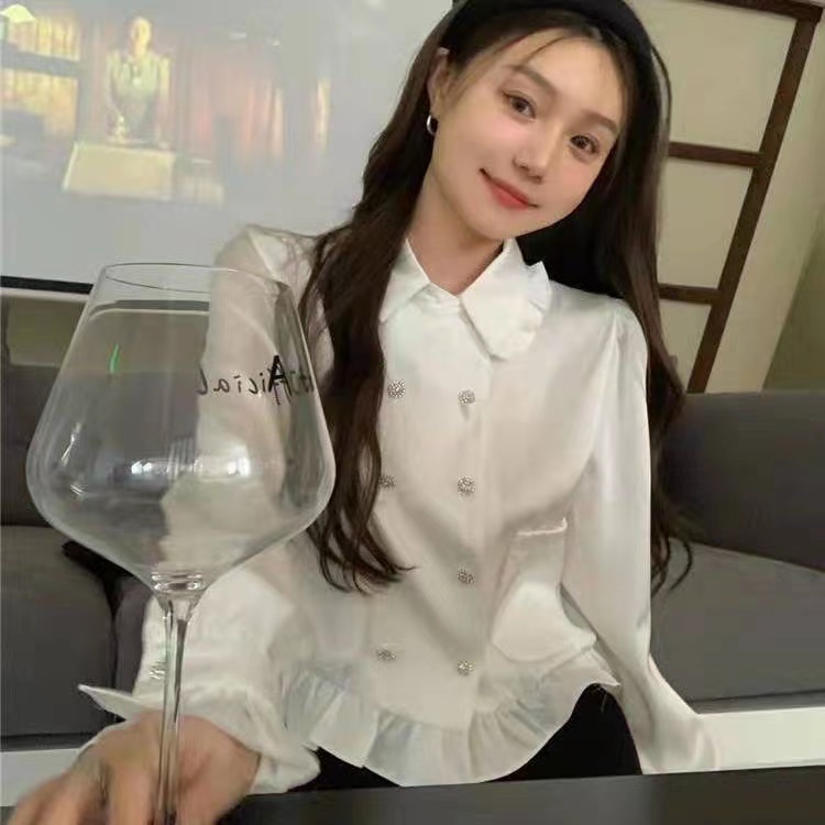 Jennie blackpink Áo sơ mi dài tay cho nữ sinh