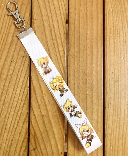 Dây strap miku móc nametag rinlen