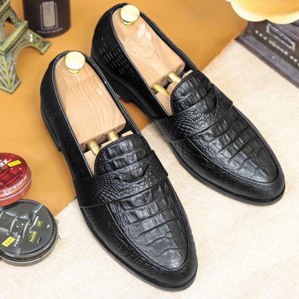 Giày Da nam cực chất xả kho giá gốc mã - giày lười nam -mã X091