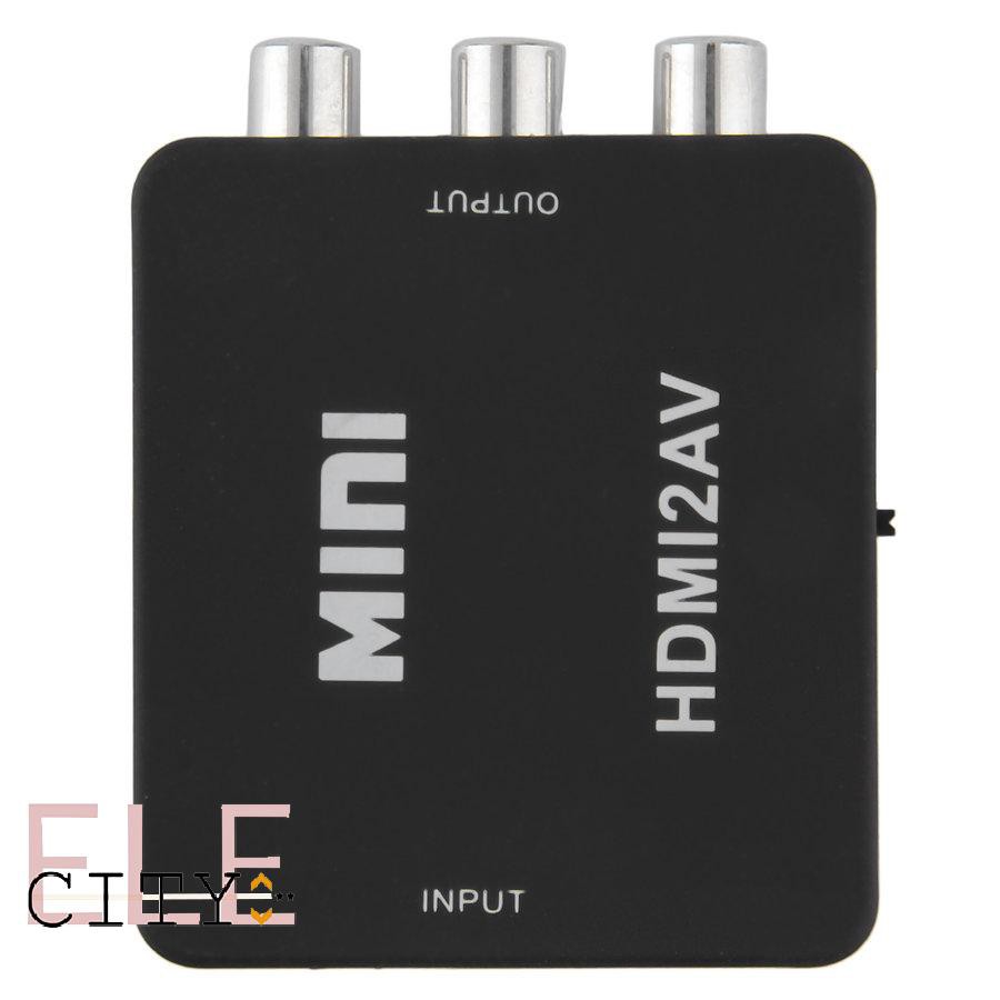 Bộ Chuyển Đổi Âm Thanh / Video 107ele Mini 1080p Hdmi Sang Rca Av Cvbs Cho Hdtv