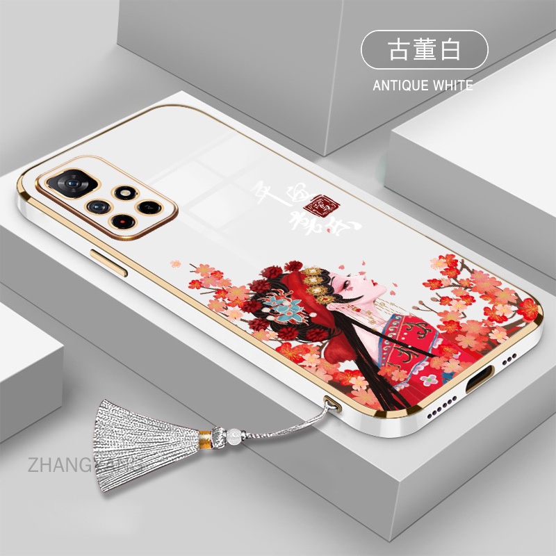 Ốp Điện Thoại TPU Silicon Mềm Viền Thẳng Có Dây Đeo Cho Redmi 10 Redmi 9 Redmi 8 Redmi 7 Redmi 8a