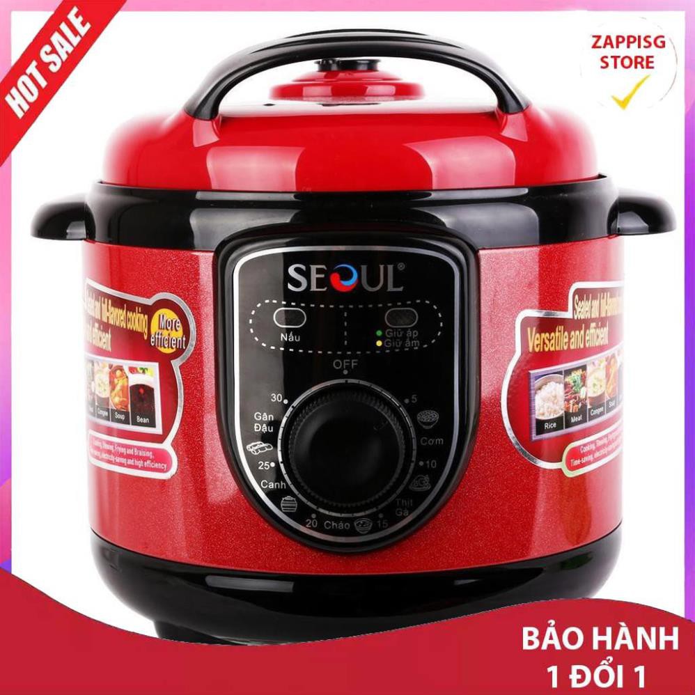 Sale Nồi áp suất điện đa năng Seoul TSU-300A 3 lít-Bảo hành uy tín - LỖI 1 ĐỔI 1  - Bảo hành 1 đổi 1