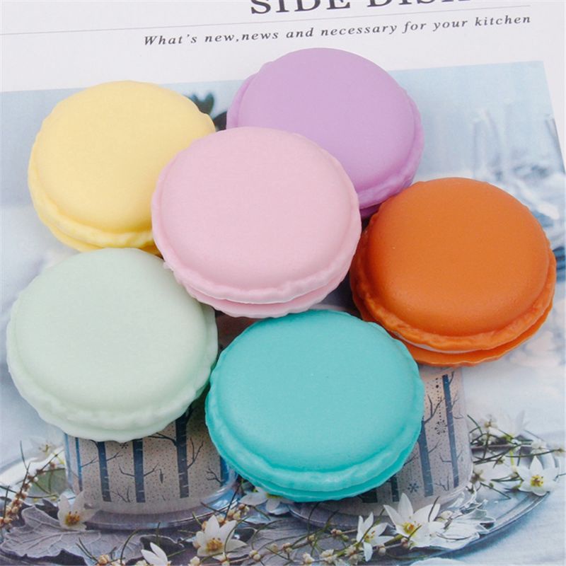 Hộp đựng trang sức mini hình bánh macaron dễ thương