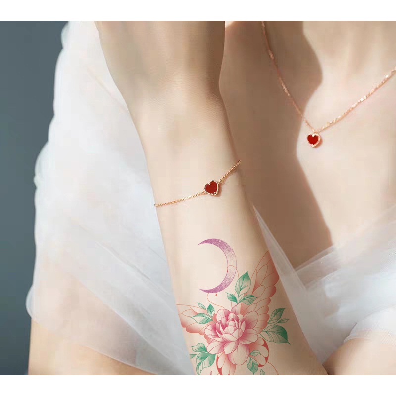 Set 30 hình xăm dán hình bướm 3D nhiều màu sắc cá tính cho nữ