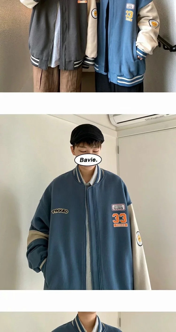 Áo Khoác Bóng Chày Phong Cách Hàn Quốc Cá Tính Cho Nam | BigBuy360 - bigbuy360.vn