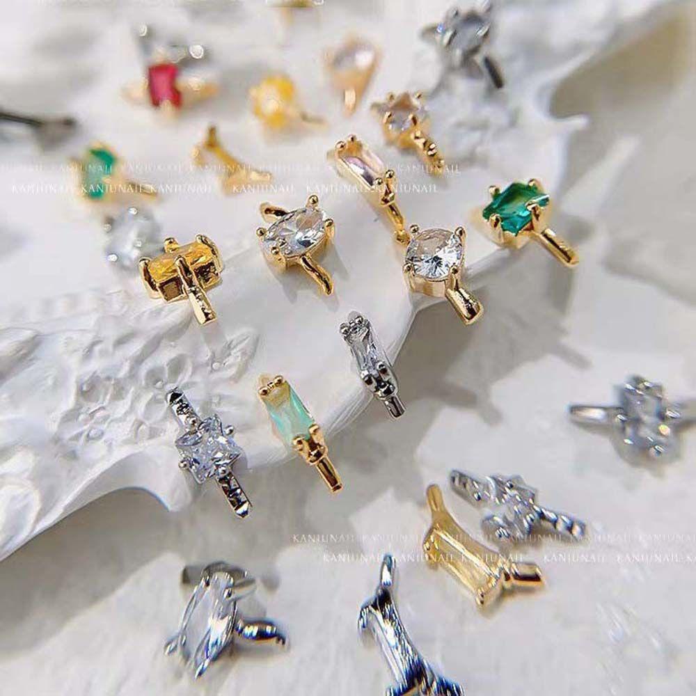 Phụ Kiện Trang Trí Móng Tay Lấp Lánh Charms|Phụ Kiện Trang Trí Móng Tay Xinh Xắn|Nhẫn Charms Trang Trí Móng Tay Xinh Xắn