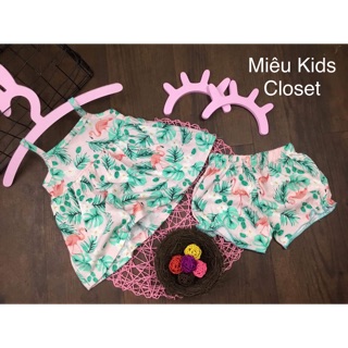 Combo 6 bộ 2 dây bé gái nhiều màu tự chọn