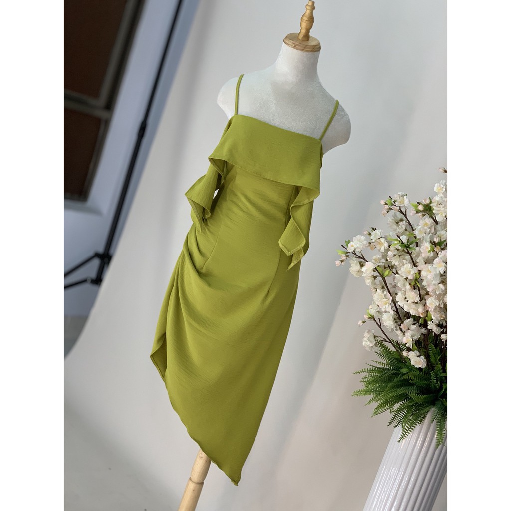 Váy Đầm 2 Dây Bèo Ngực Chất Đũi Mịn Sang Trọng Đẹp Sexy Thời Trang Công Sở Dạo Phố Dự Tiệc Hàng Cao Cấp | BigBuy360 - bigbuy360.vn