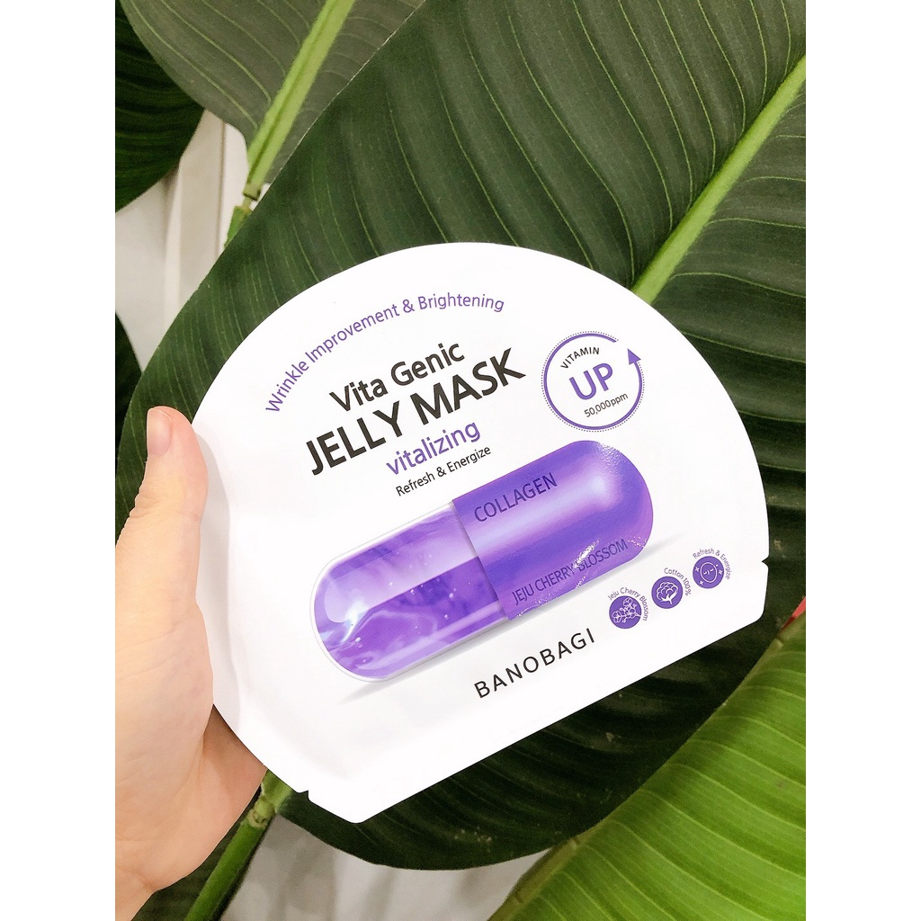 [Miếng lẻ] Mặt nạ Banobagi dưỡng ẩm, bổ sung Vitamin Vita Genic Jelly Mask các loại 30g