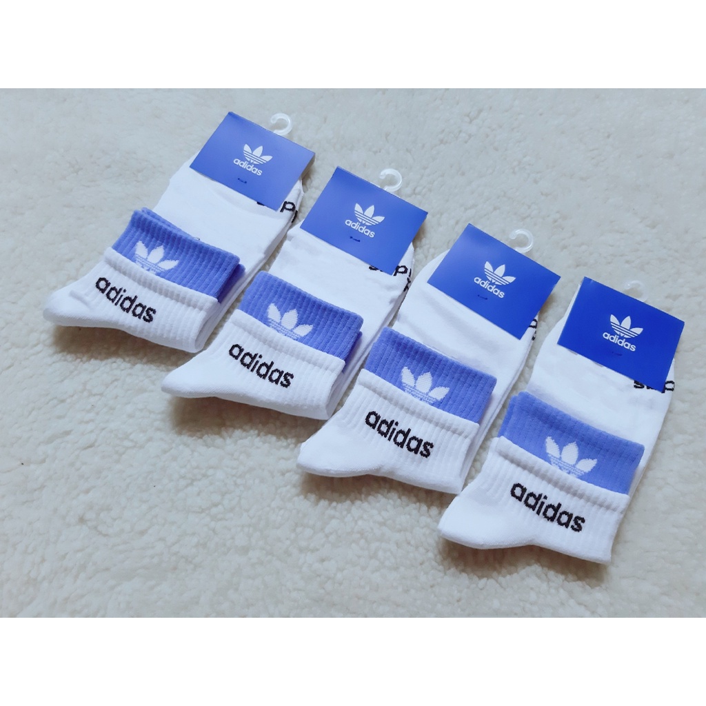 Vớ Adidas cổ lửng 2 tầng Nam Nữ phong cách thể thao, trẻ trung, năng động.