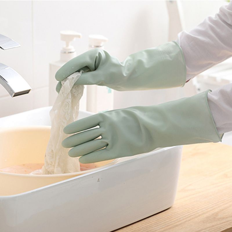 Găng Tay Rửa Chén Bằng Nhựa PVC Chống Thấm Nước Tiện Dụng Cho Nhà Bếp