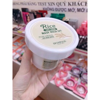 Mặt Nạ Cám Gạo Dưỡng Ẩm và Sáng Da SkinFood Rice Mask Wash Off 100g