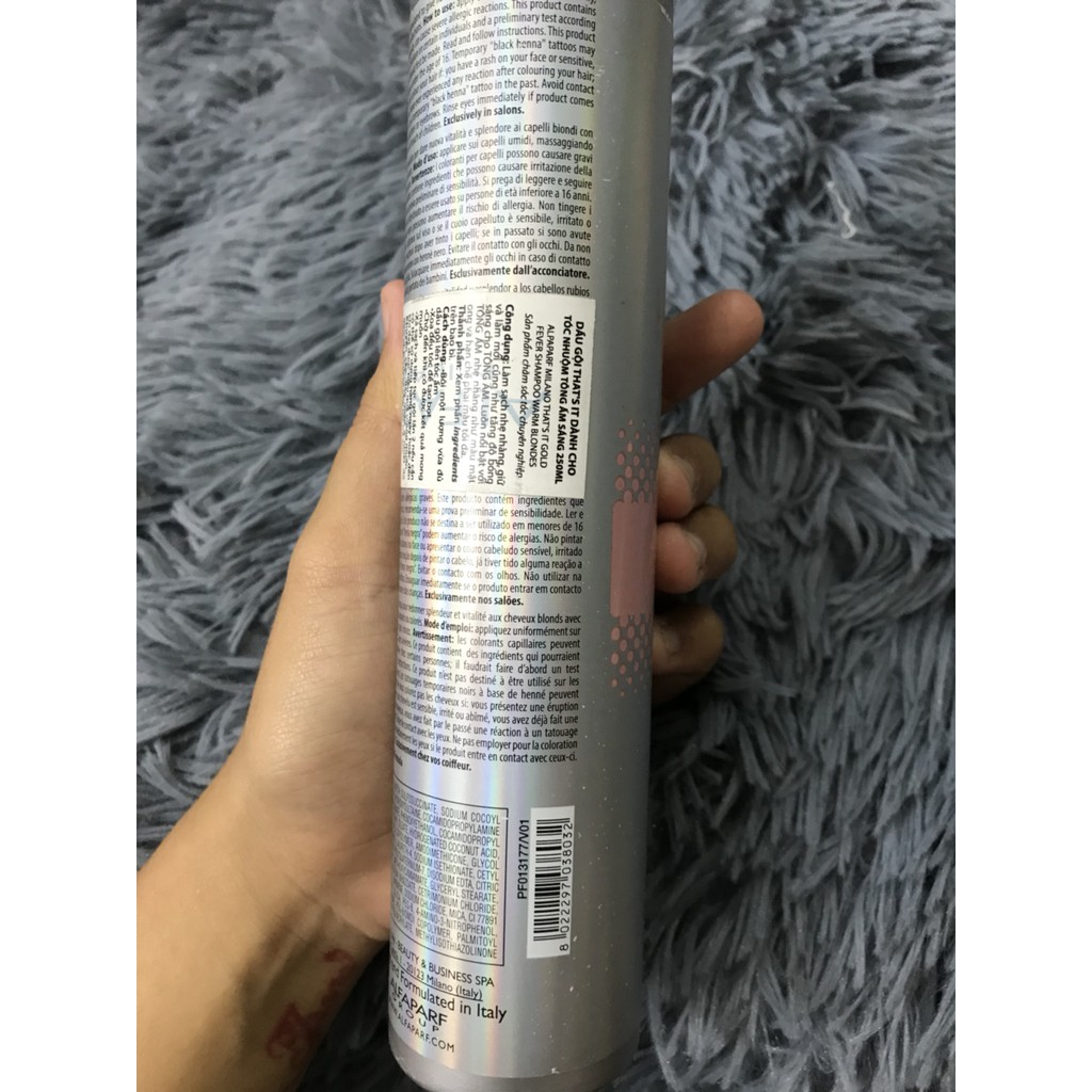 Dầu Gội Dành Cho Tóc Nhuộm Tông Ấm Sáng That’s It Gold Fever ALFAPARF Milano 250ml ( Warm Blondes)