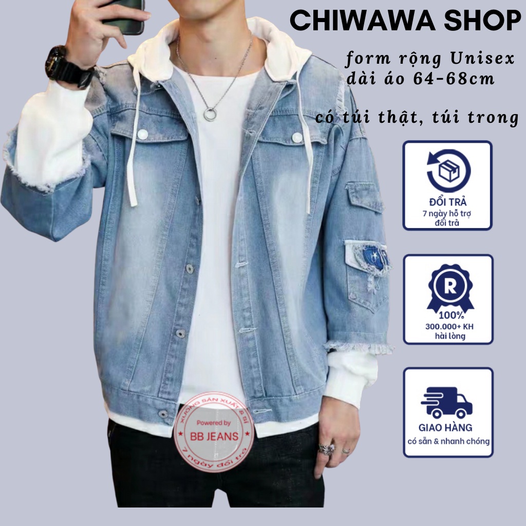 Áo khoác bò nam và nữ (coi kĩ hình thật phía cuối)