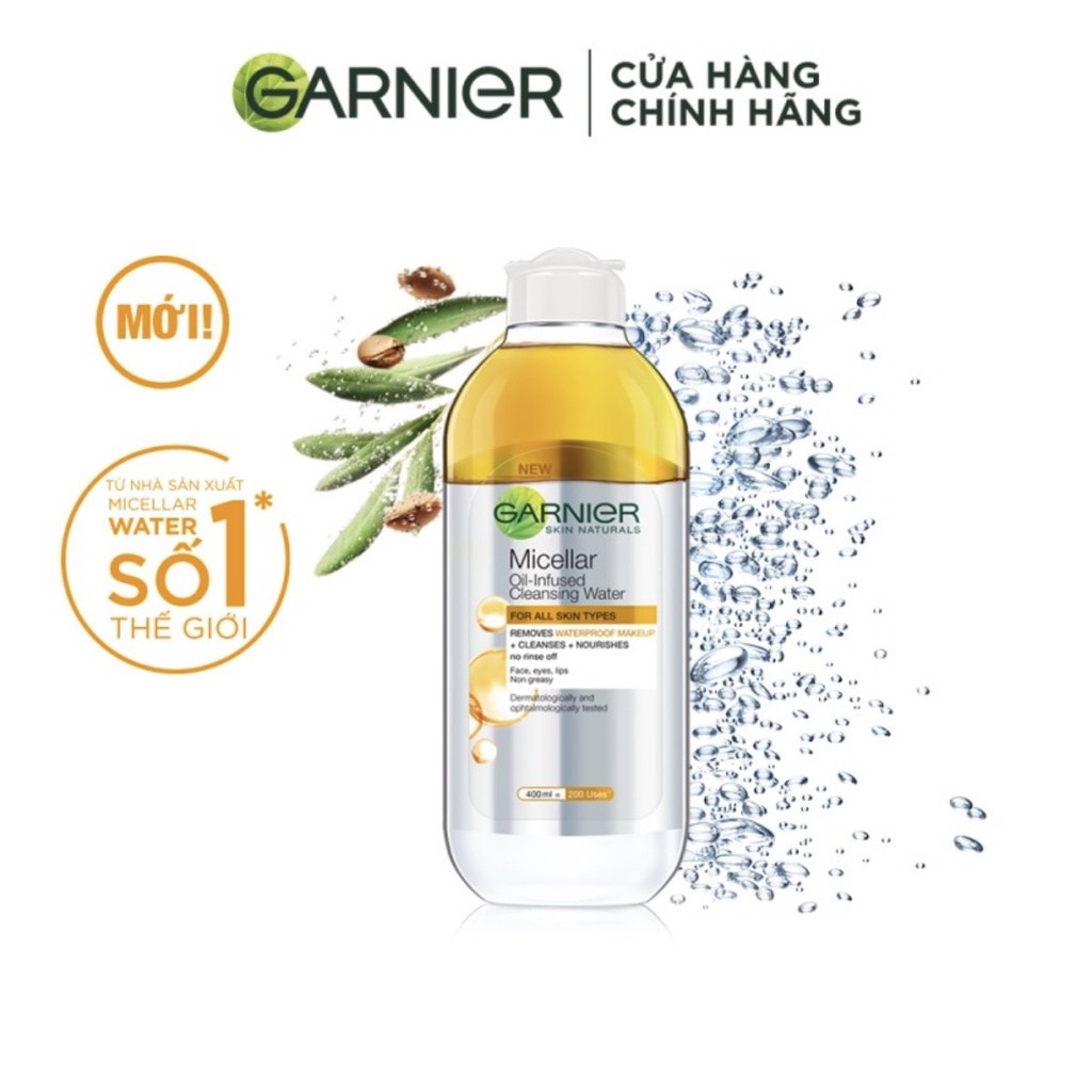 Nước làm sạch và tẩy trang cho mọi loại da Garnier Micellar Water 400ml | BigBuy360 - bigbuy360.vn