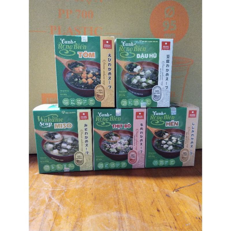 Combo 5 hộp canh rong biển asuzack
