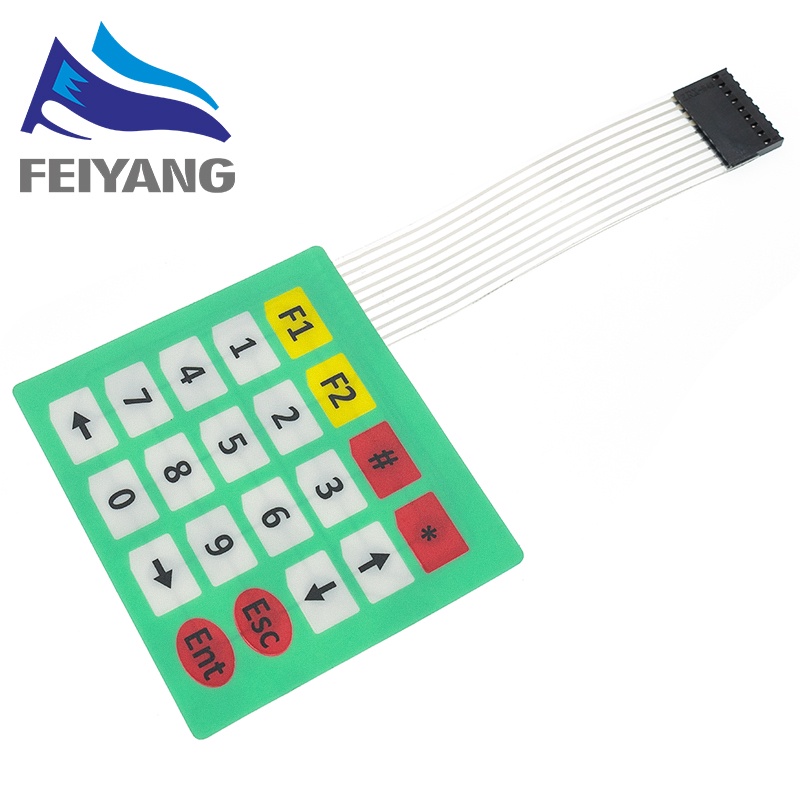 Bàn Phím Công Tắc Cảm Ứng 1x4 4x4 4x5 Arduino 1*4 4*4 4*5 16 Nút