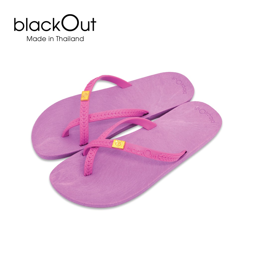 Dép xỏ ngón đế trơn Black out