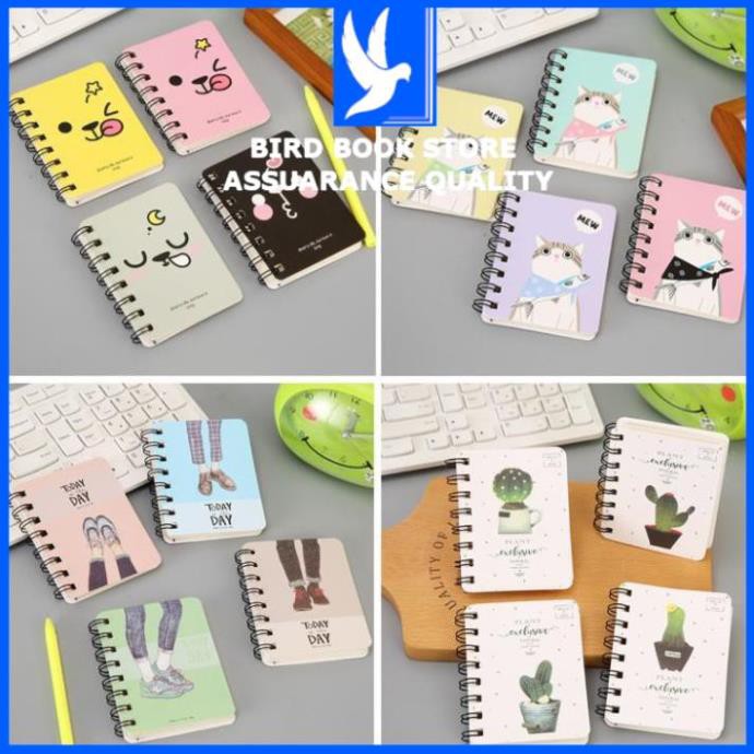 Sổ lò xo dễ thương 💕𝑭𝒓𝒆𝒆𝒔𝒉𝒊𝒑💕 Sổ tay ghi chép nhiều hình Bird Book