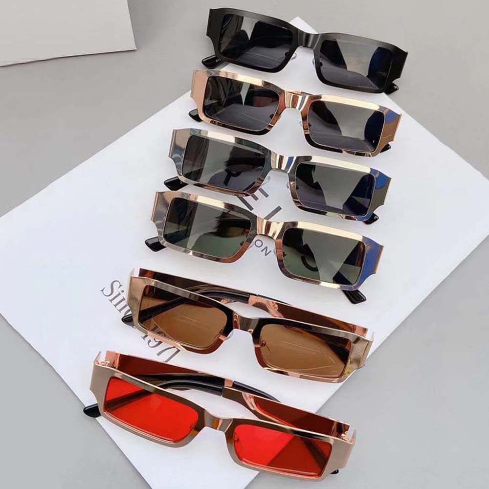 Kính Mát Gọng Thép Không Gỉ Phong Cách Retro Thời Trang Cho Nữ