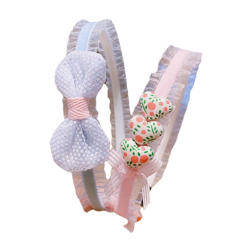 Cài tóc màu hồng họa tiết hoạt hình xinh xắn phong cách Hàn Quốc cho bé