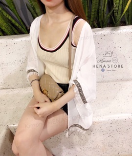 Áo Kimono Thổ Cẩm Tua Rua